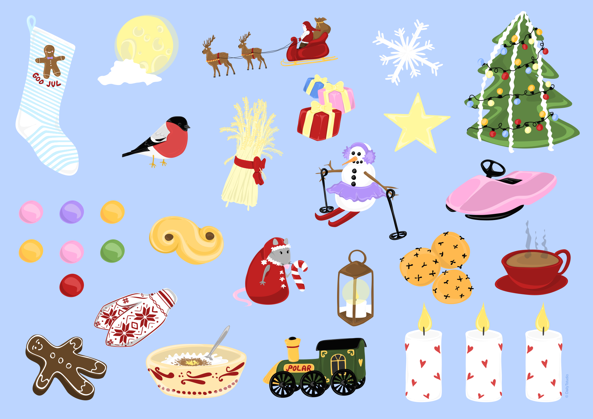 24 of Advent — DIY Christmas craft print