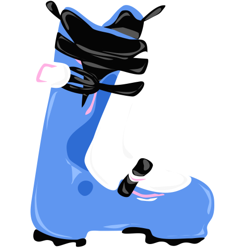 Alpine skiing icon